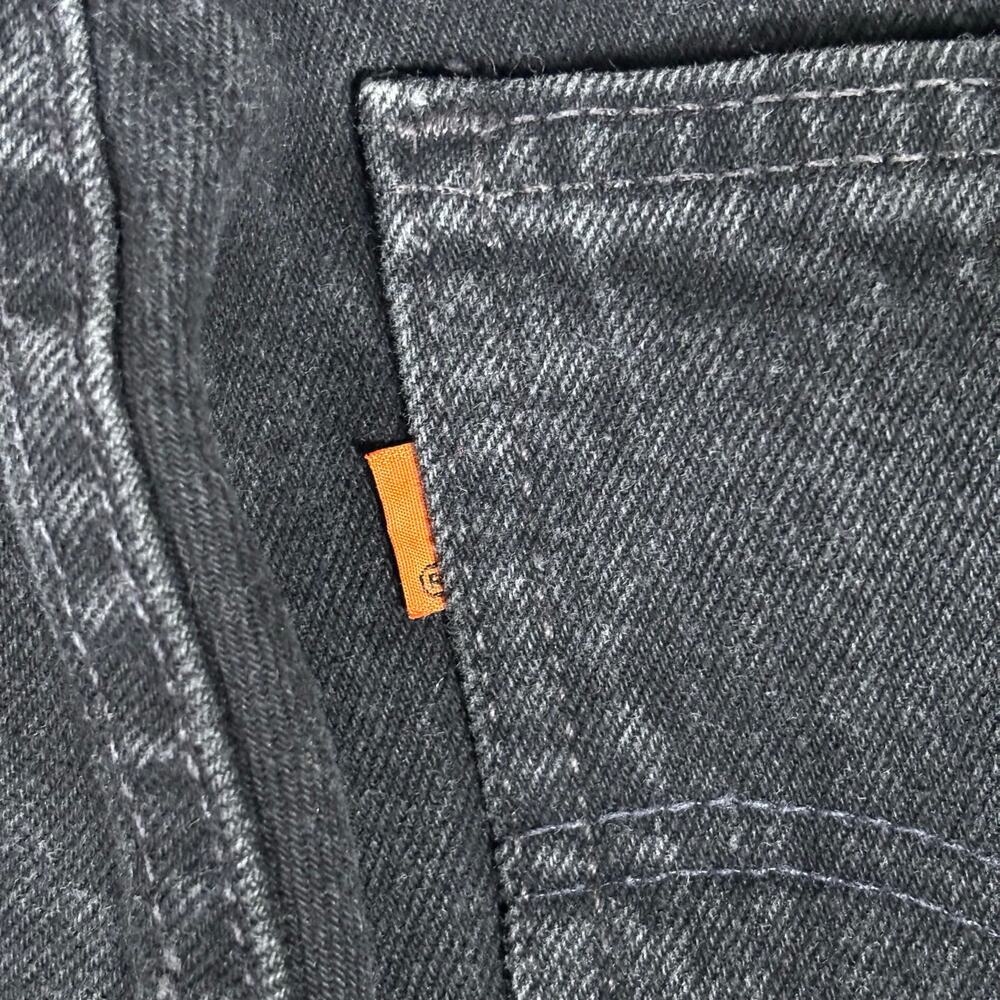 Vintage Levi’s 560 Orange Tab Black Jeans USA Loose Fit Tapered W33 L30 Fits W31 - Picture 7 of 10